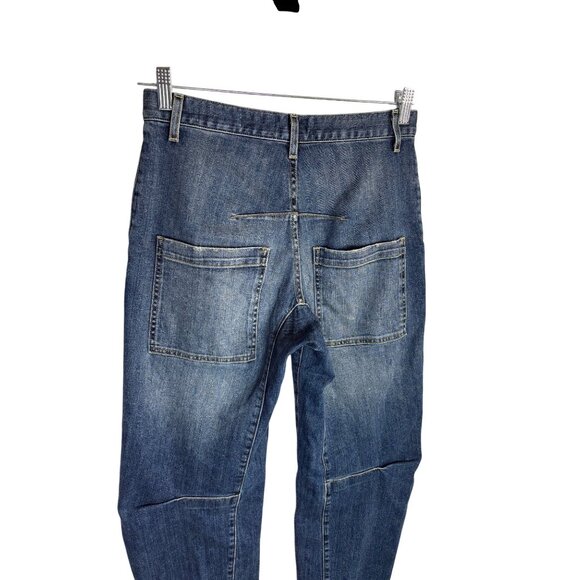 NILI LOTAN Emerson Mid-Rise Barrel-Leg Jeans-sz 25 - Picture 10 of 12